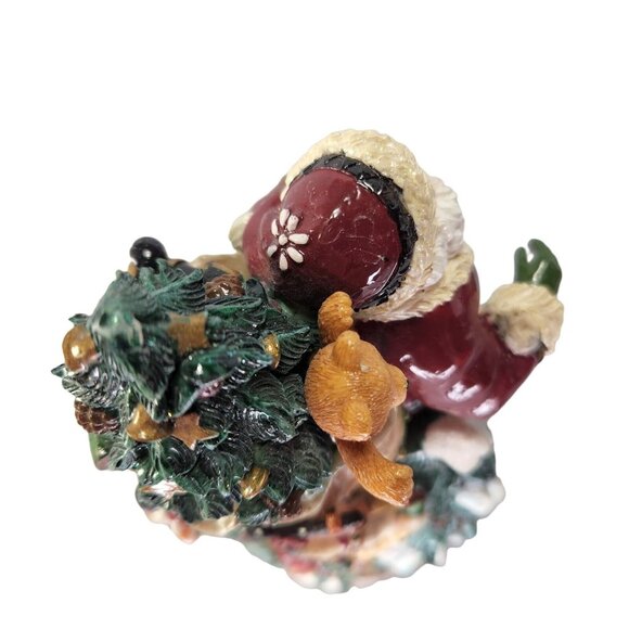 Fitz and Floyd Santa Claus Musical Figurine Christmas Lodge Woodland Animal READ - Picture 10 of 12